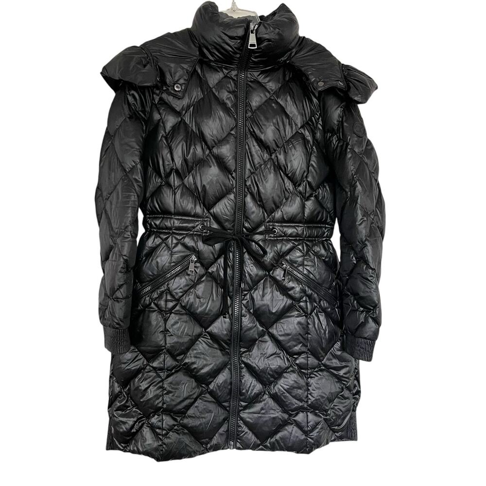 Calvin Klein Black Diamond-Quilting Down Puffer Jacket Size Small